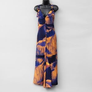 NWT Paul Smith Blue Orange Swirl Strap Dress